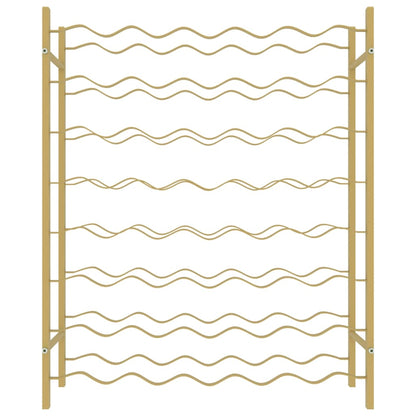 Vinställ för 48 flaskor guld metall