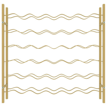 Vinställ för 36 flaskor guld metall