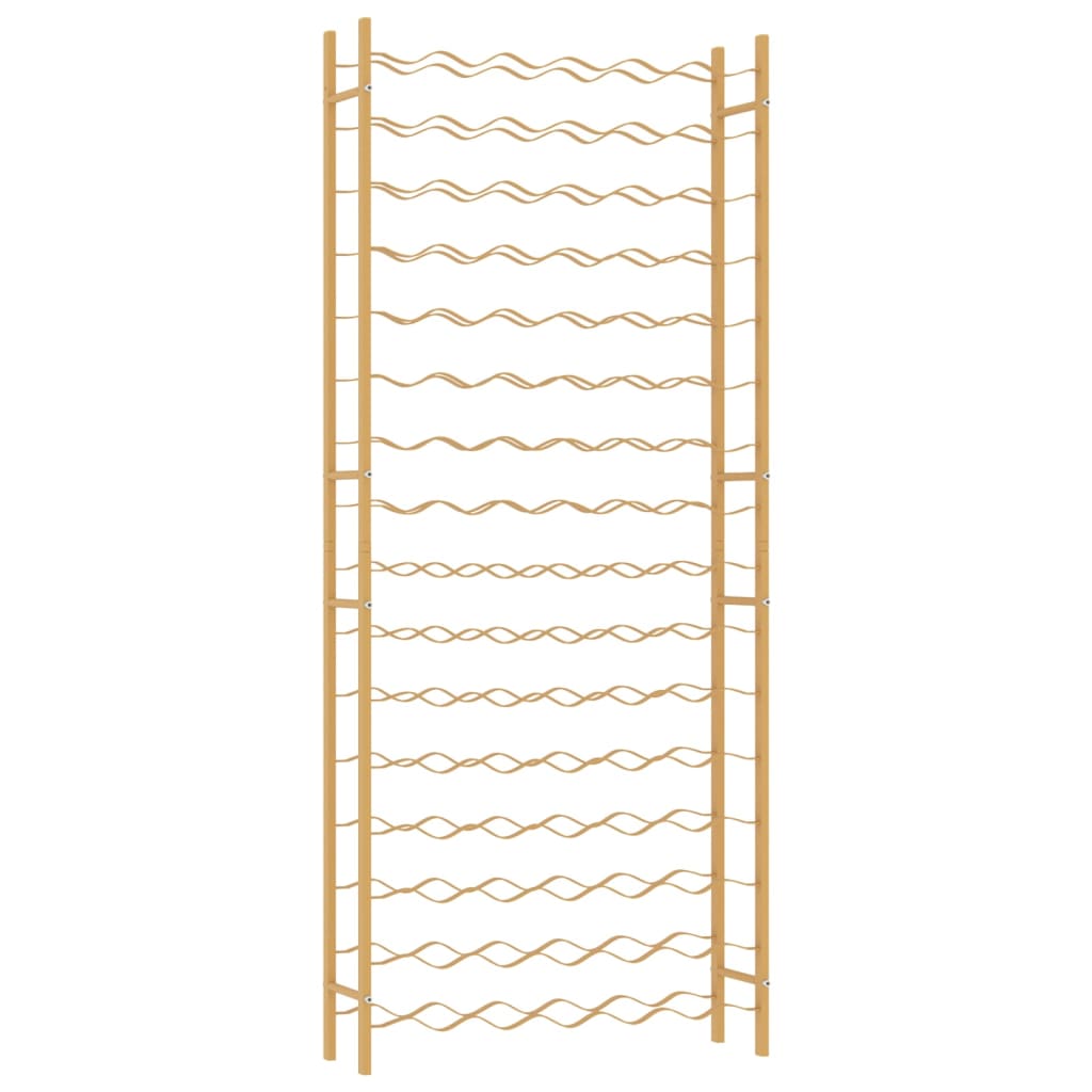 Vinställ för 96 flaskor guld metall