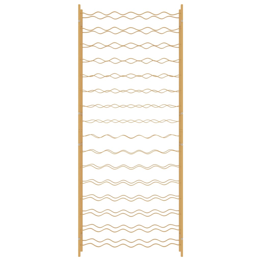 Vinställ för 96 flaskor guld metall