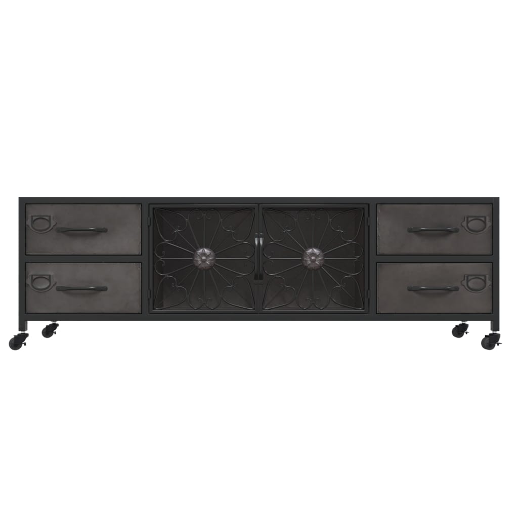 TV-Möbel DIV. TV-Bänk silver 110x30x40 cm järn