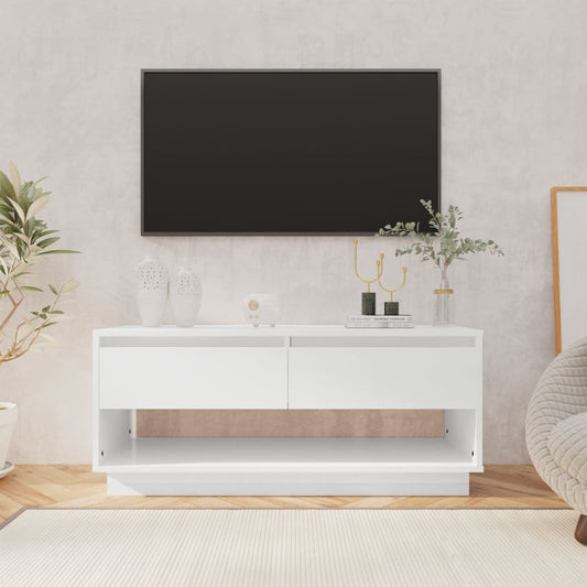 TV-Möbel Högglans Vit TV-Bänk 102x41x44 cm