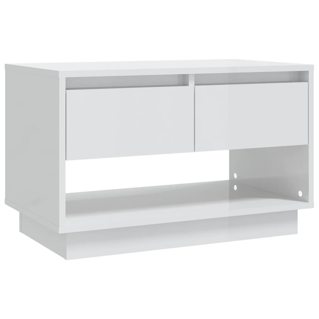TV-Möbel Högglans Vit TV-Bänk 70x41x44 cm