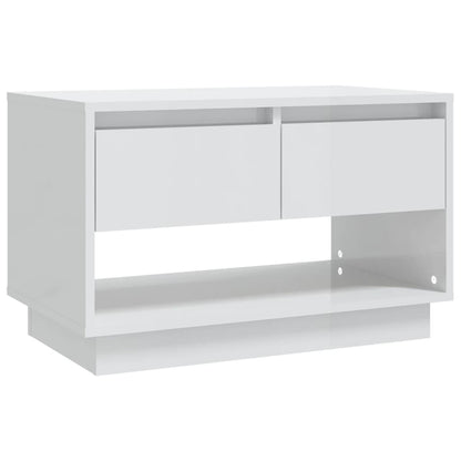 TV-Möbel Högglans Vit TV-Bänk 70x41x44 cm