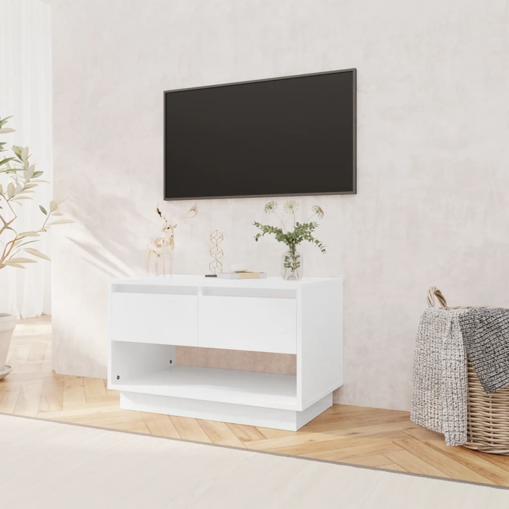 TV-Möbel Högglans Vit TV-Bänk 70x41x44 cm