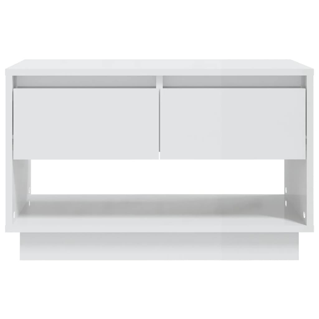 TV-Möbel Högglans Vit TV-Bänk 70x41x44 cm