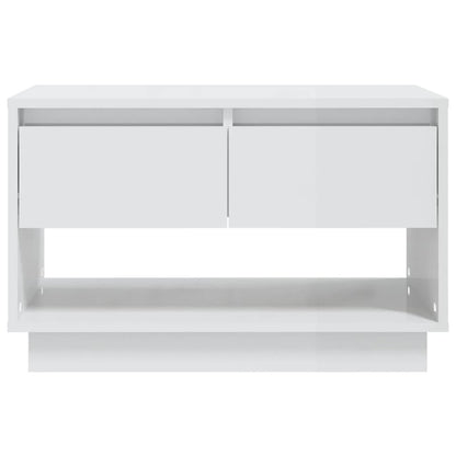 TV-Möbel Högglans Vit TV-Bänk 70x41x44 cm