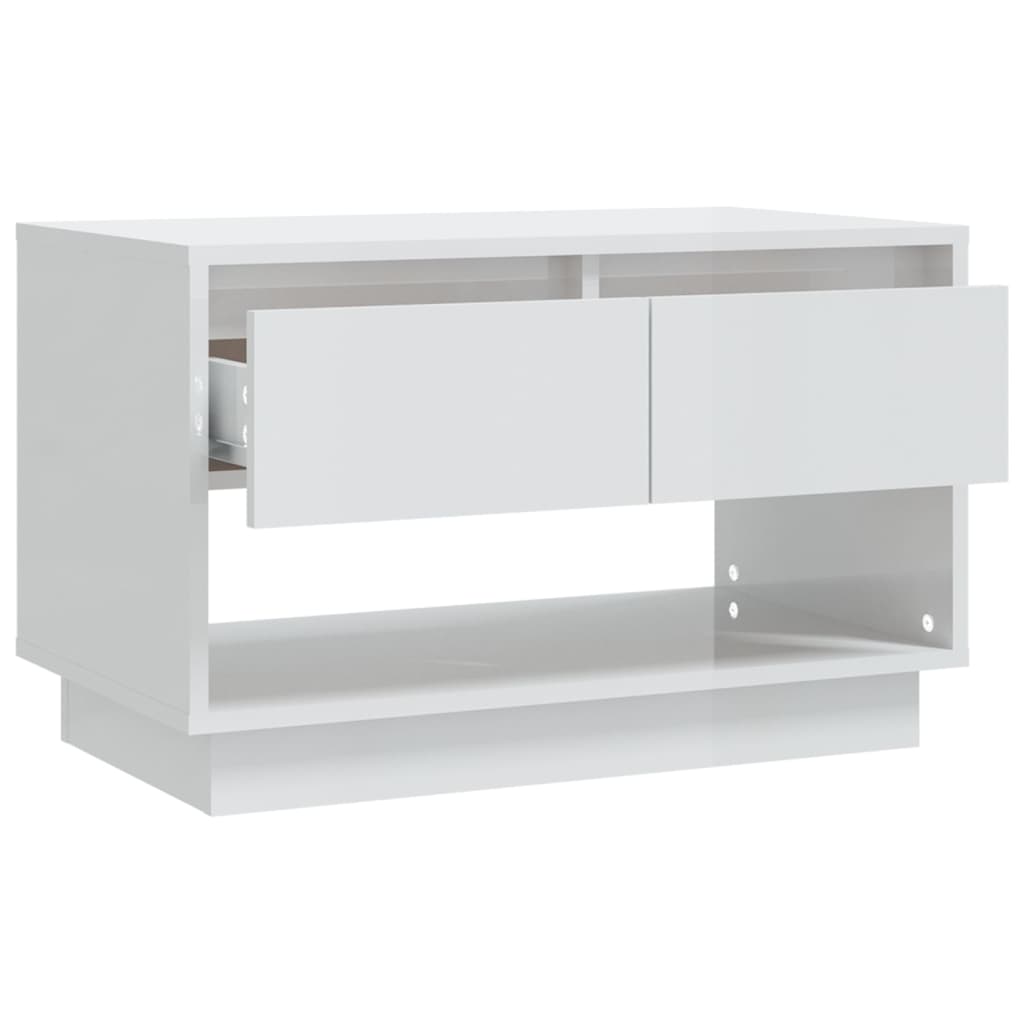 TV-Möbel Högglans Vit TV-Bänk 70x41x44 cm