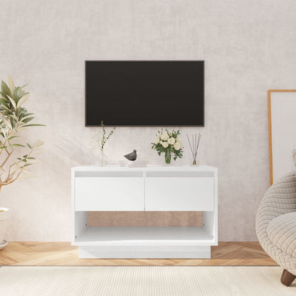 TV-Möbel Högglans Vit TV-Bänk 70x41x44 cm