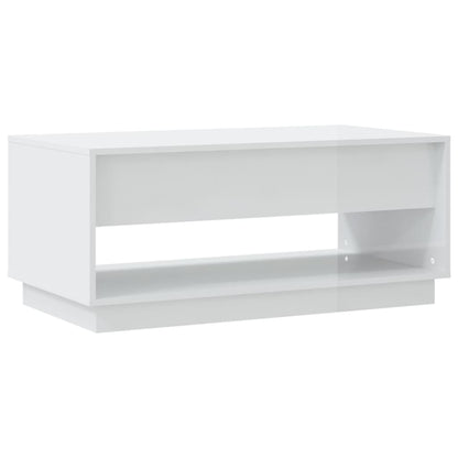Soffbord Högglans Vit 102,5x55x44 cm