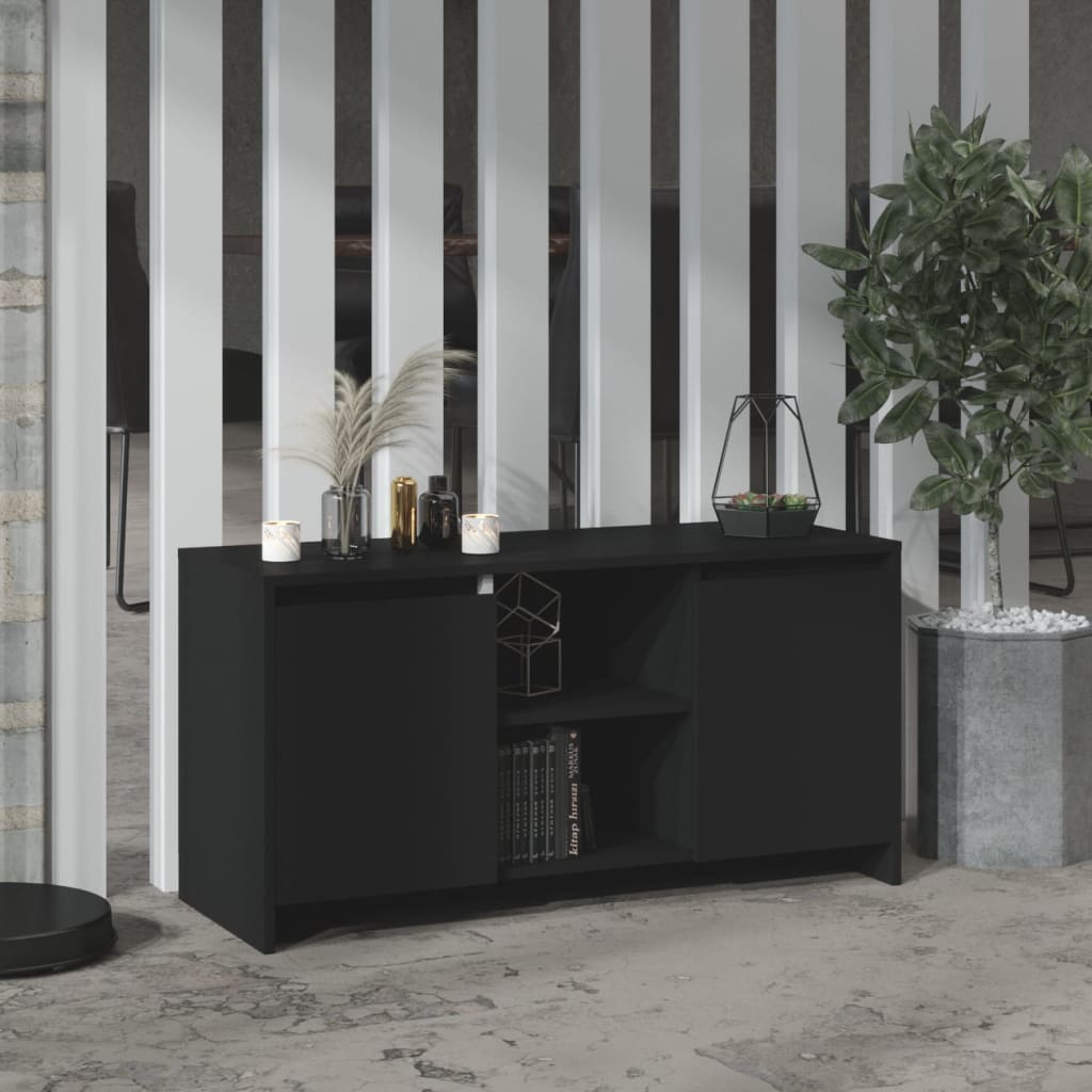 TV-Möbel Svart TV-Bänk 102x37,5x52,5 cm