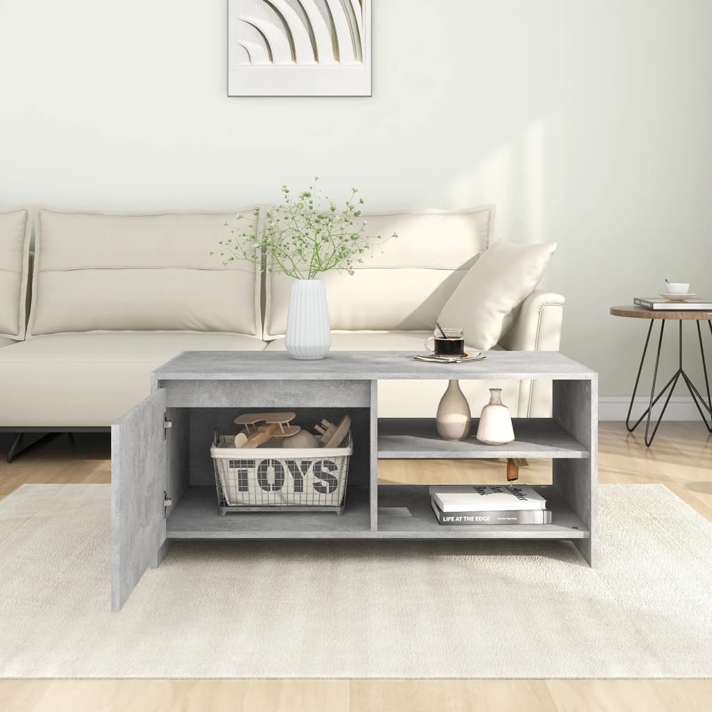 Soffbord Betonggrå 102x50x45 cm