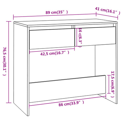 Avlastningsbord Konsollbord Sonoma Grå 89x41x76,5 cm