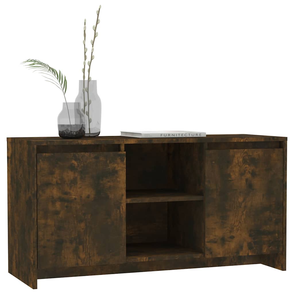 TV-Möbel Rökfärgad Ek TV-Bänk 102x37,5x52,5 cm