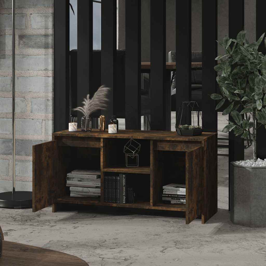 TV-Möbel Rökfärgad Ek TV-Bänk 102x37,5x52,5 cm