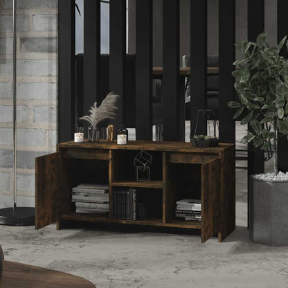 TV-Möbel Rökfärgad Ek TV-Bänk 102x37,5x52,5 cm