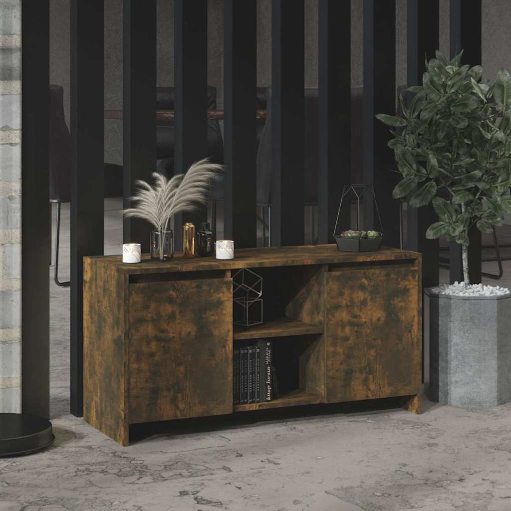 TV-Möbel Rökfärgad Ek TV-Bänk 102x37,5x52,5 cm