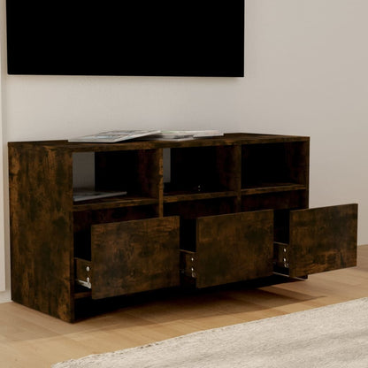 TV-Möbel Rökfärgad Ek TV-Bänk 102x37,5x52,5 cm