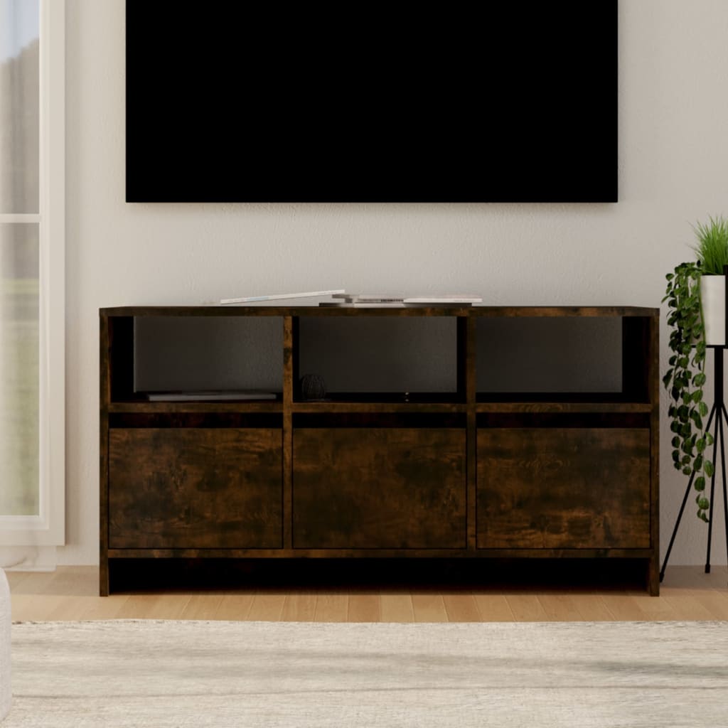 TV-Möbel Rökfärgad Ek TV-Bänk 102x37,5x52,5 cm