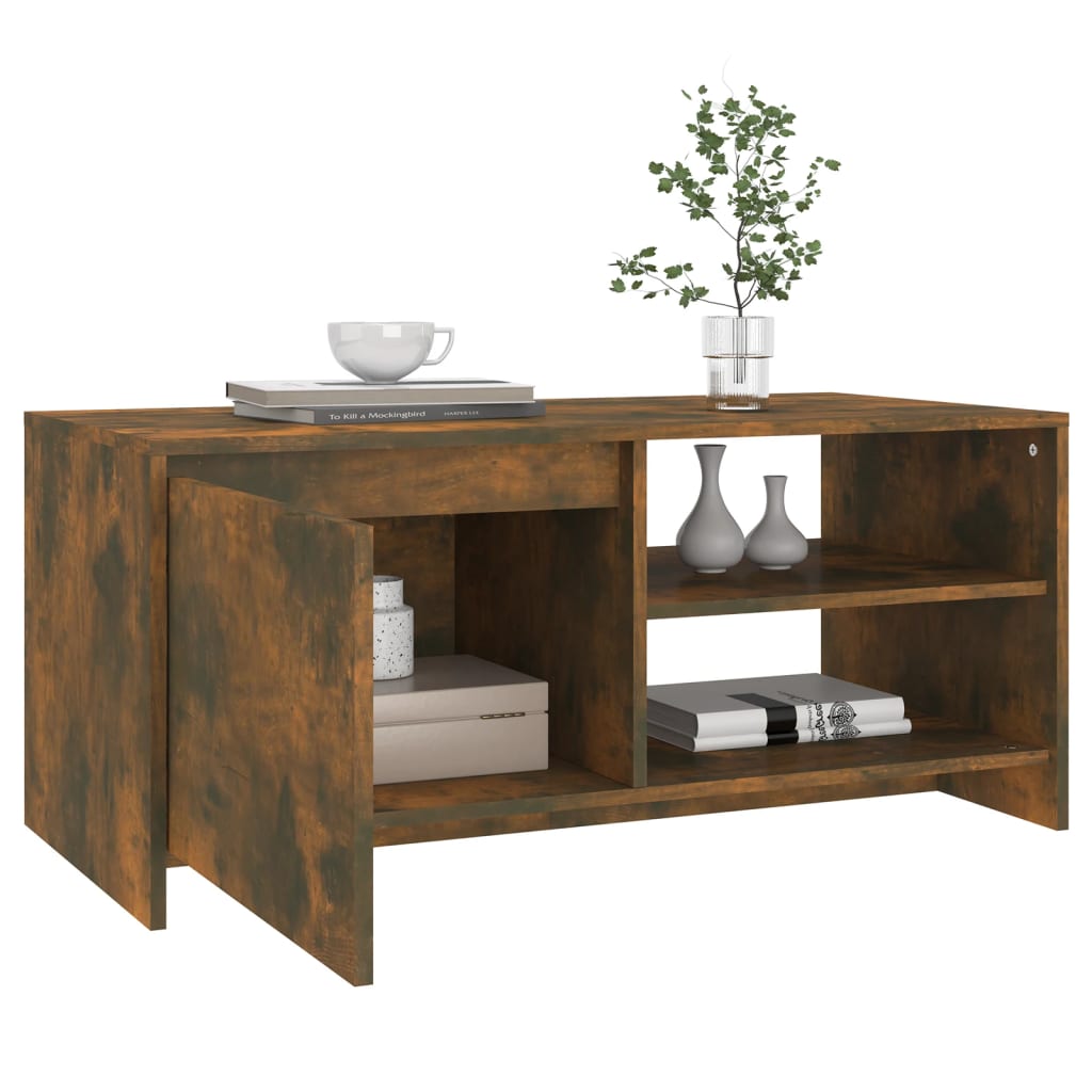 Soffbord Rökfärgad Ek 102x50x45 cm