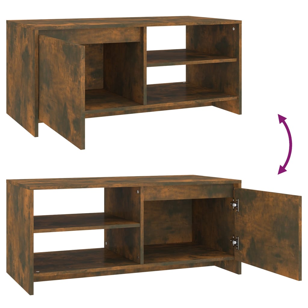 Soffbord Rökfärgad Ek 102x50x45 cm