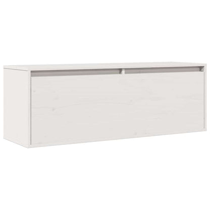 Väggskåp vit 100x30x35 cm massiv furu