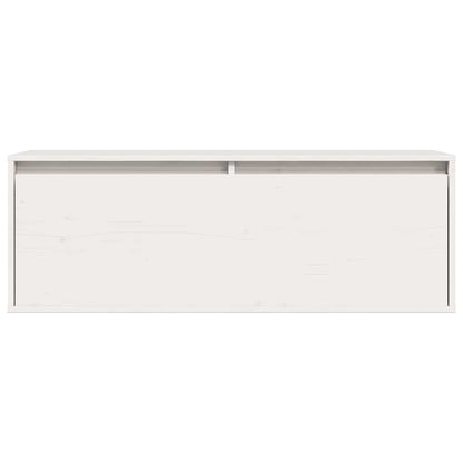 Väggskåp vit 100x30x35 cm massiv furu