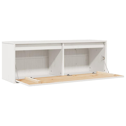Väggskåp vit 100x30x35 cm massiv furu