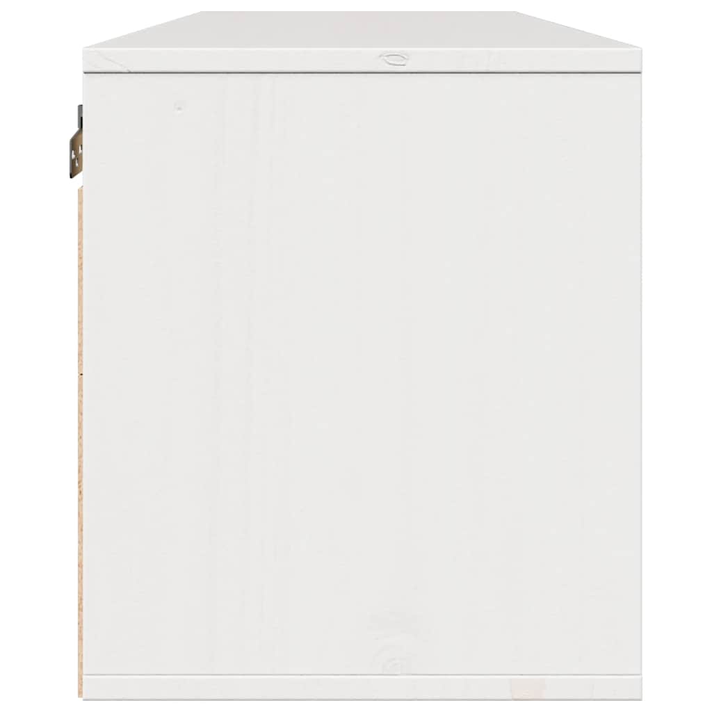 Väggskåp vit 100x30x35 cm massiv furu