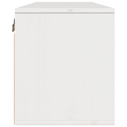 Väggskåp vit 100x30x35 cm massiv furu