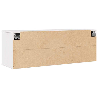 Väggskåp vit 100x30x35 cm massiv furu