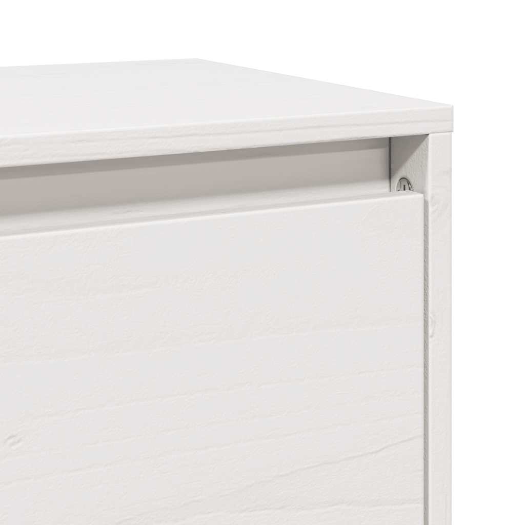 Väggskåp vit 100x30x35 cm massiv furu