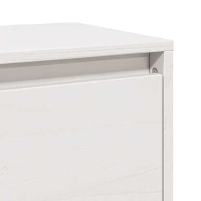 Väggskåp vit 100x30x35 cm massiv furu