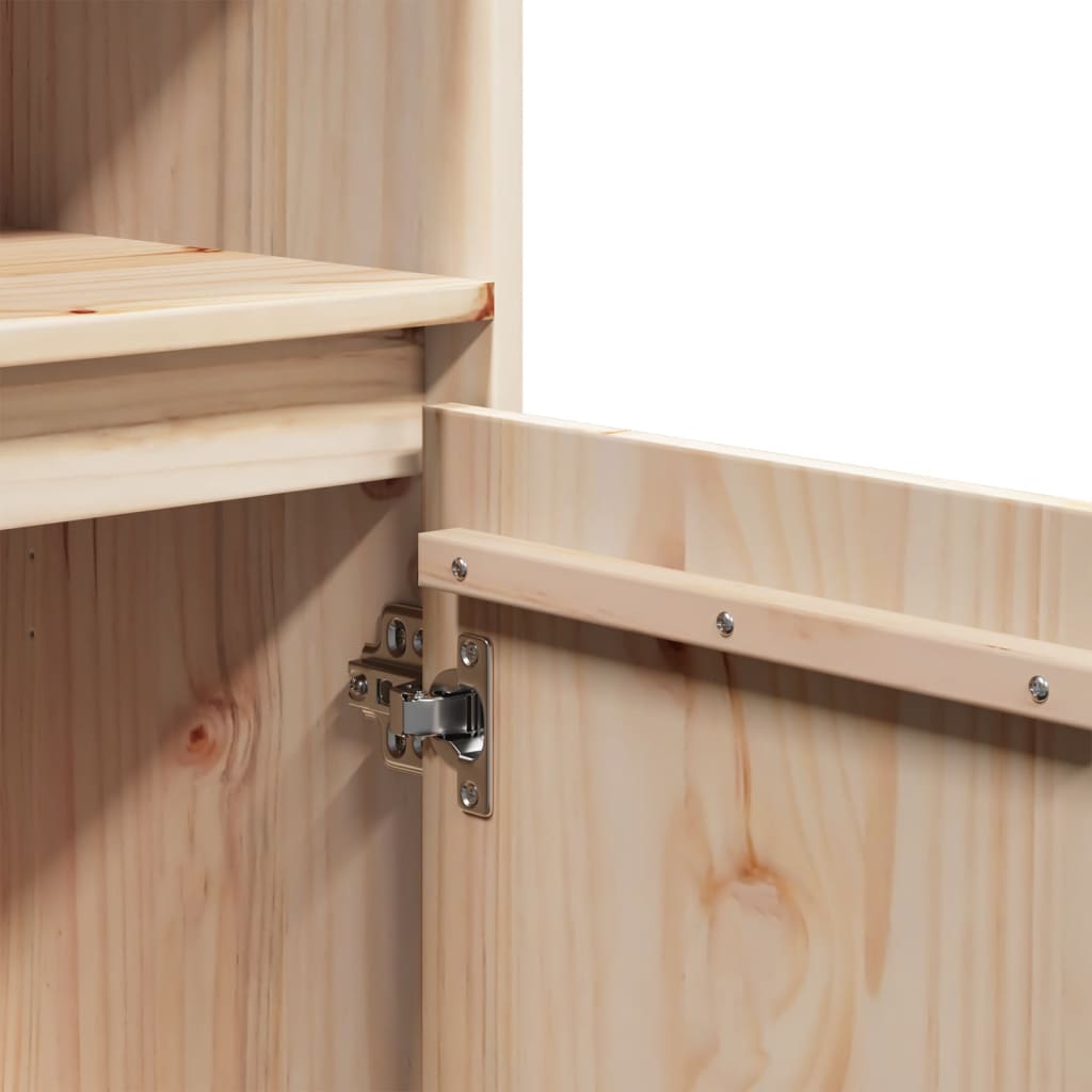 Skåp Trä 37x34x110 cm massiv furu