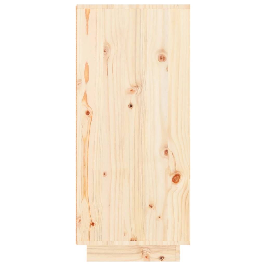 Skoställ Trä Skoskåp 60x35x80 cm massiv furu