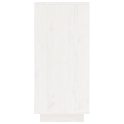 Skänk vit 60x34x75 cm massiv furu