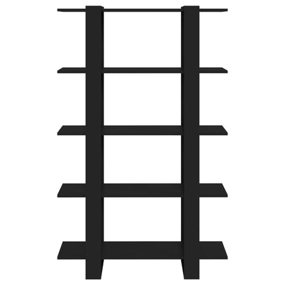 Bokhylla Svart Rumsavdelare 100x30x160 cm