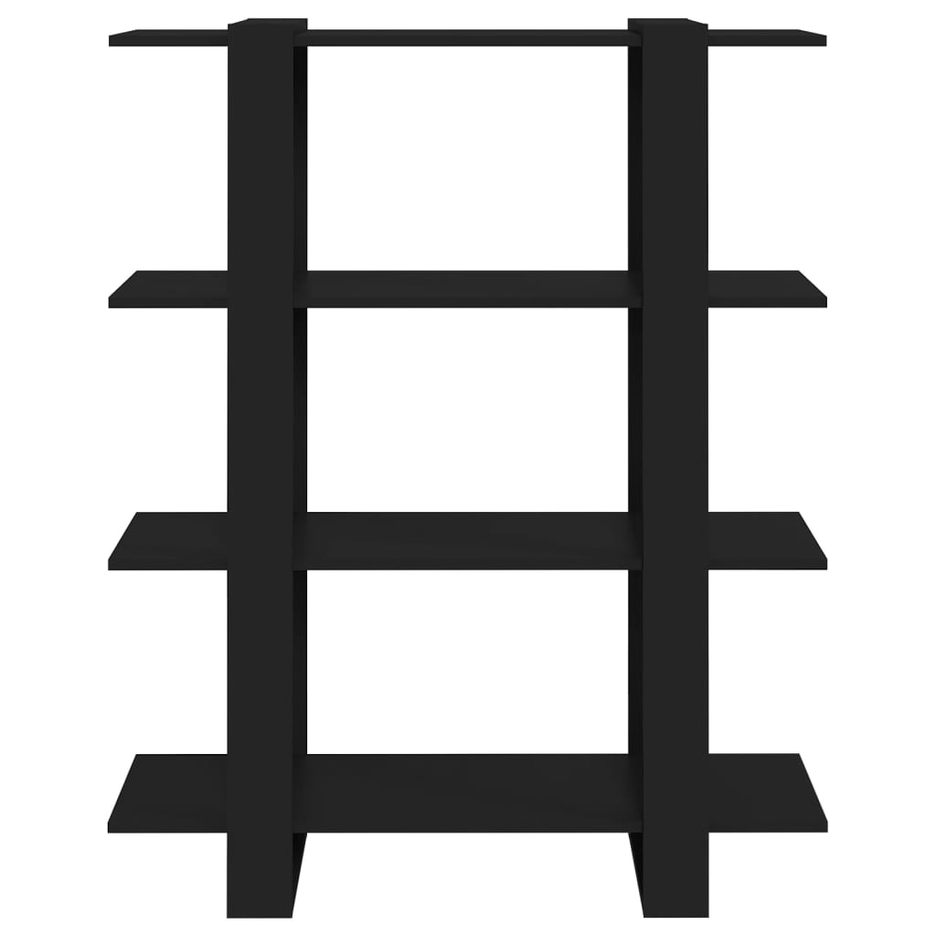 Bokhylla Svart 100x30x123,5 cm