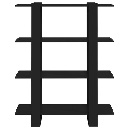 Bokhylla Svart 100x30x123,5 cm