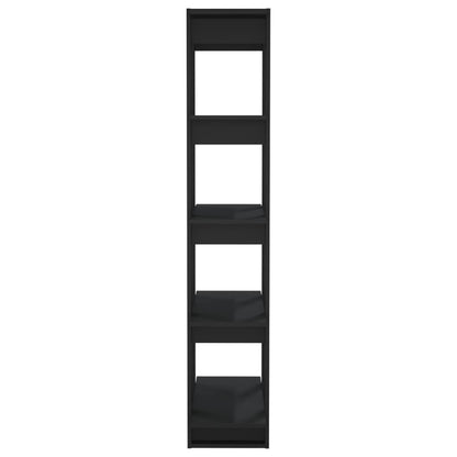 Bokhylla Svart Rumsavdelare 80x30x160 cm