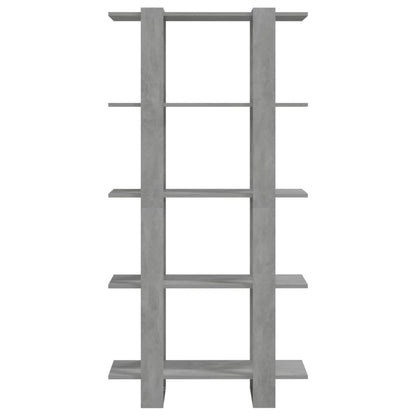 Bokhylla Betonggrå Rumsavdelare 80x30x160 cm