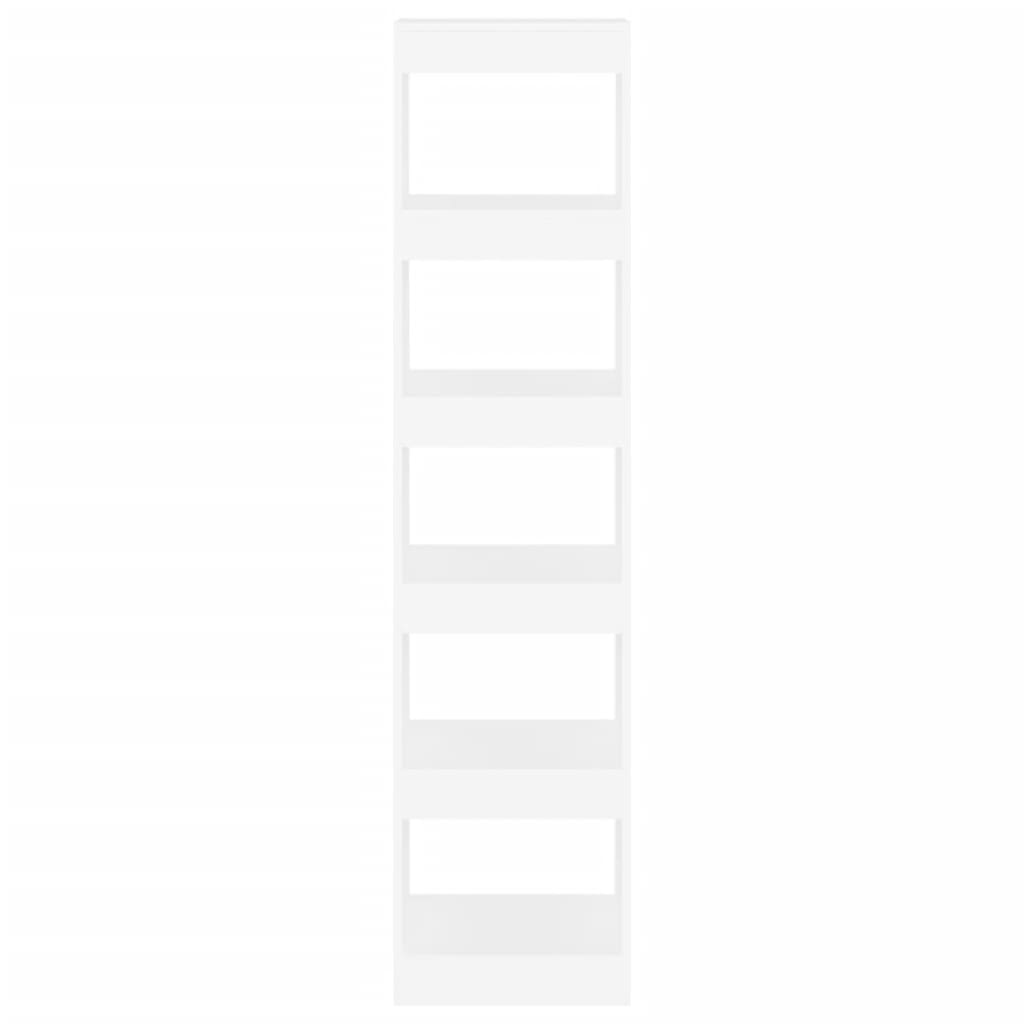 Bokhylla Vit Rumsavdelare 40x30x166 cm