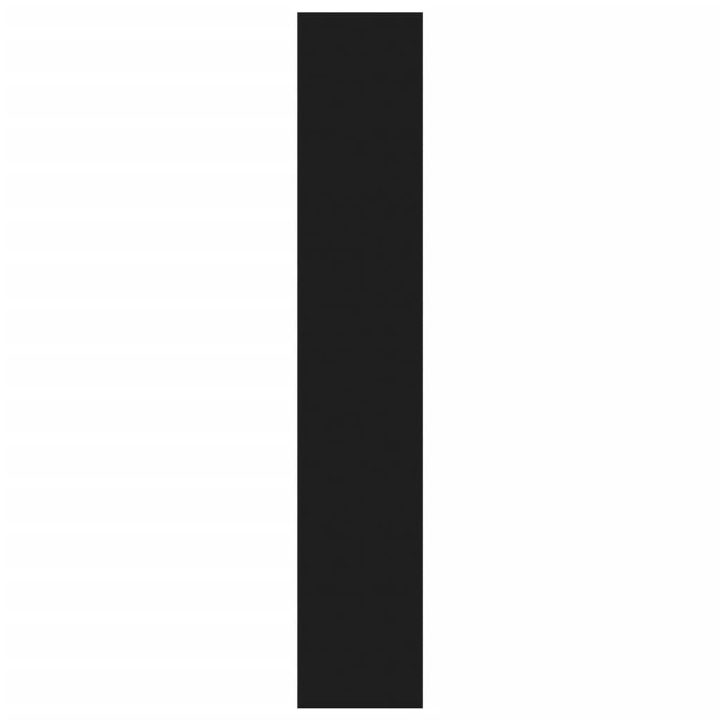 Bokhylla Svart Rumsavdelare 60x30x166 cm