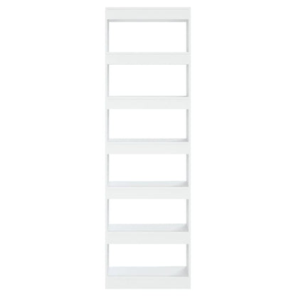 Bokhylla Vit Rumsavdelare 60x30x198 cm