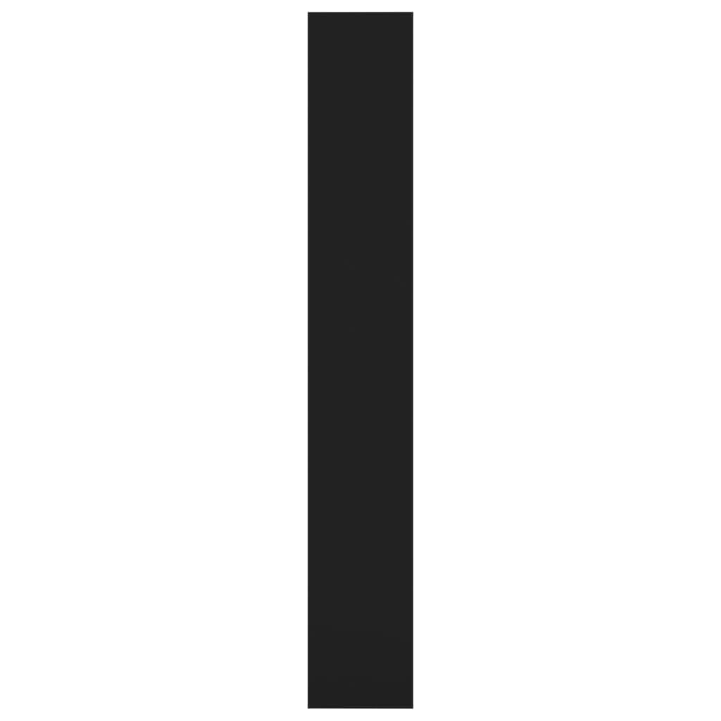 Bokhylla Svart Rumsavdelare 60x30x198 cm