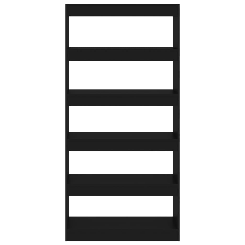 Bokhylla Svart 80x30x166 cm