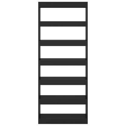 Bokhylla Svart 80x30x198 cm