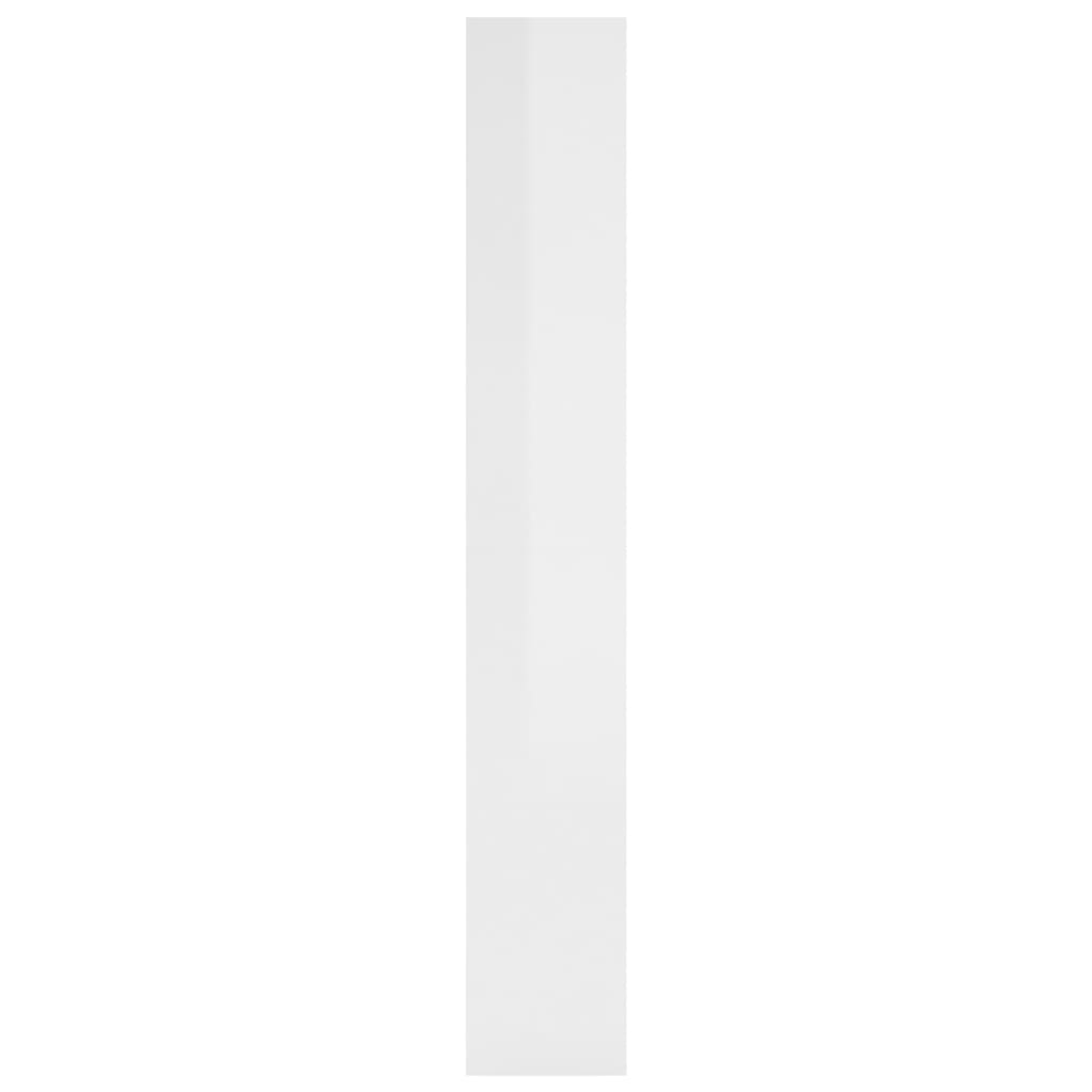Bokhylla Högglans Vit Rumsavdelare 80x30x198 cm