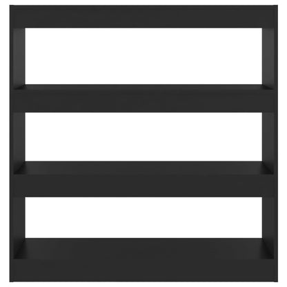 Bokhylla Svart Rumsavdelare 100x30x103 cm