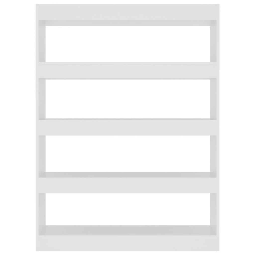 Bokhylla Vit Rumsavdelare 100x30x135 cm